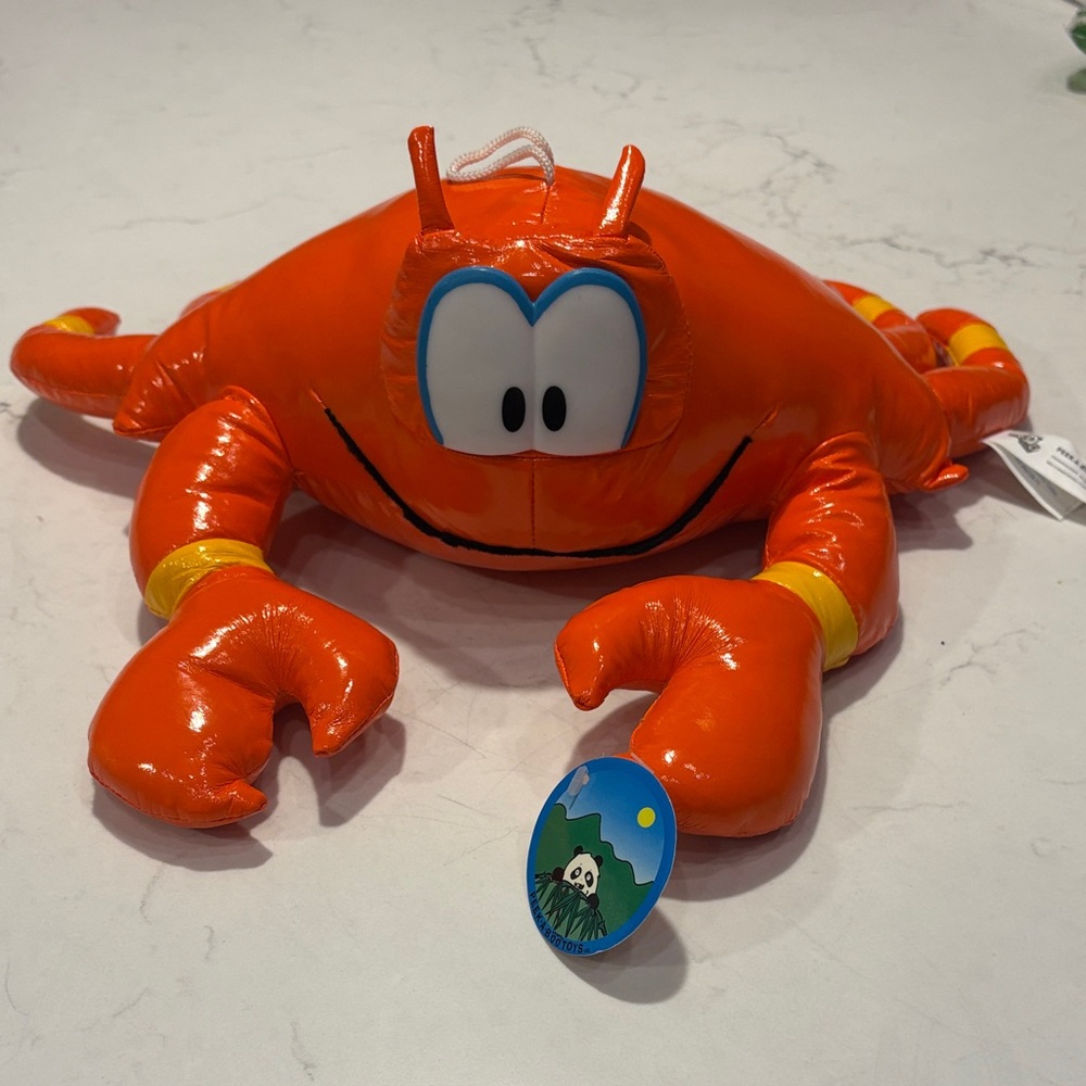 Vintage‎ Peek-A-Boo Toys Orange Crab Plush Toy